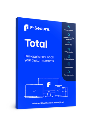 Bild på F-Secure Total 3 användare (årskostnad)